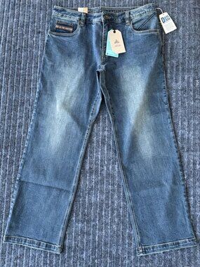 prAna Axiom Jeans M35x30 Antique Stone Wash NWT Straight Denim